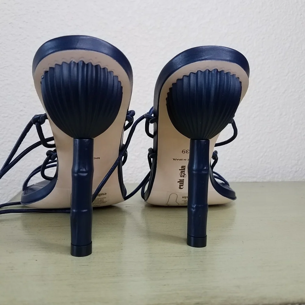Cult Gaia Soleil Lace Up High Heel Sandals